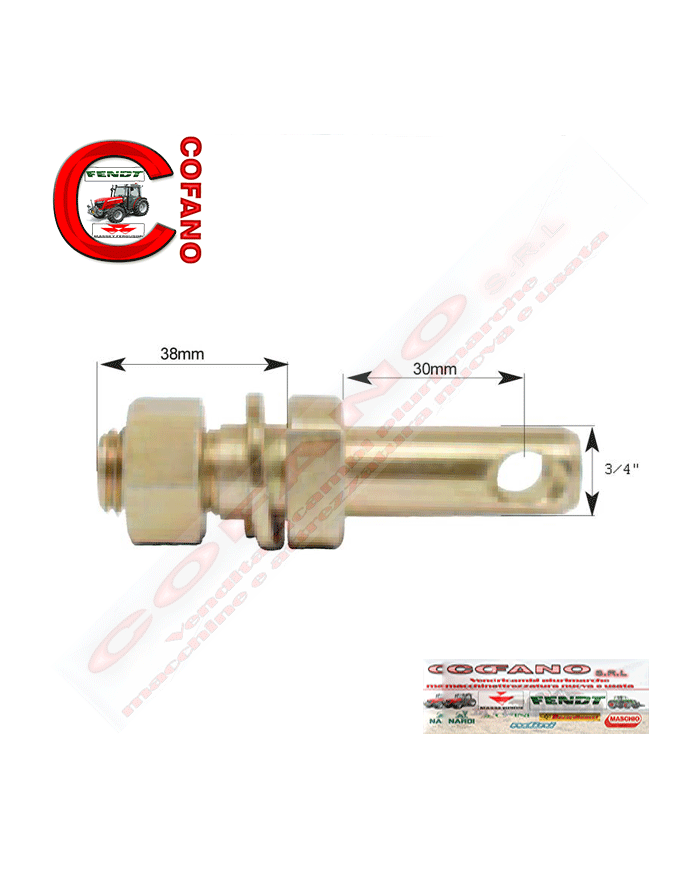 Perno per stabilizzatore 19x98mm Fil 3/4x22 mm