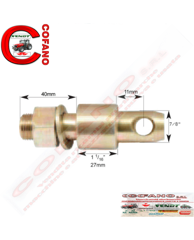 Perno per stabilizzatore 22x98mm Fil. 3/4x30mm Perno per stabilizzatore 22x98mm Fil. 3/4x30mm