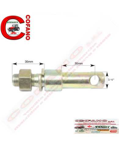 Perno per stabilizzatore 19x103mm Fil 5/8x25.4mm Perno per stabilizzatore 19x103mm Fil 5/8x25.4mm