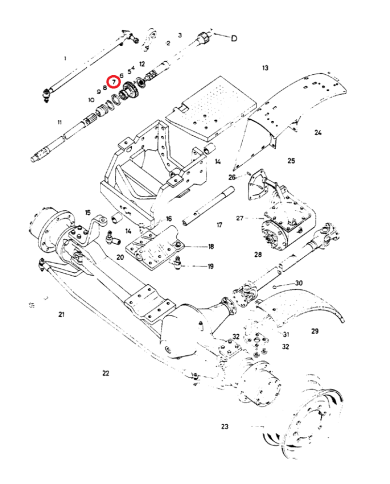 Gabbia cuscinetto ad aghi 3134195R1 Case IH 40x45x26,8 mm