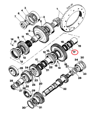 Cuscinetto a rulli trasmissione 3221400R92 Case IH 65x70x20 mm