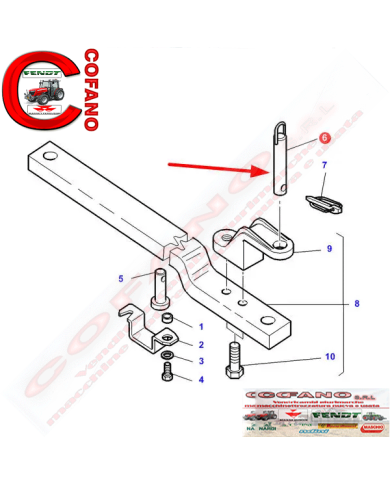 Perno d'attacco 30x171,5 mm 3387270M93