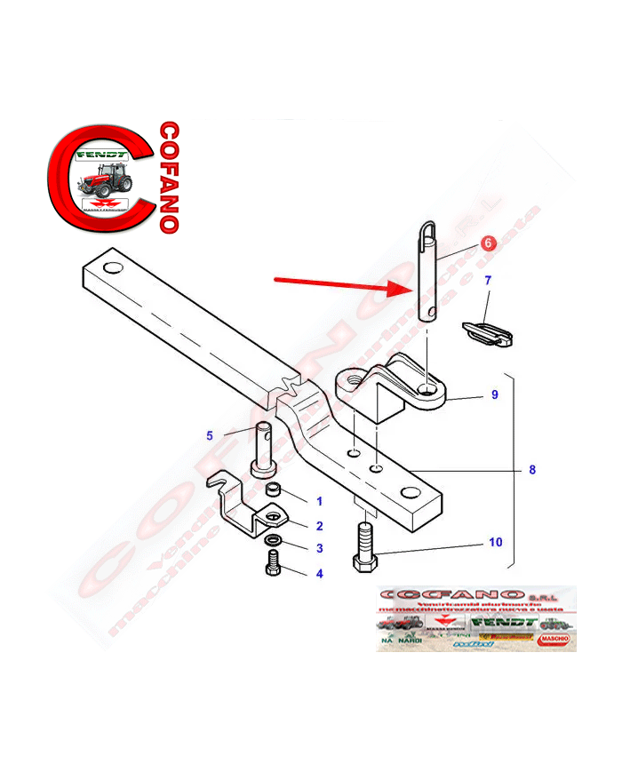 Perno d'attacco 30x171,5 mm 3387270M93