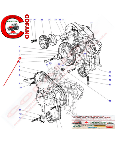 Piastrina sicurezza 731207M1 Agco