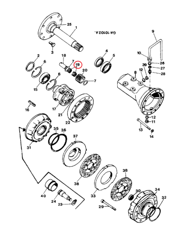 Cuscinetto a rulli 3223126R91 compatibile con Case IH ‎58x49x35 mm