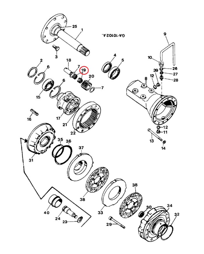 Cuscinetto a rulli 3223126R91 compatibile con Case IH ‎58x49x35 mm