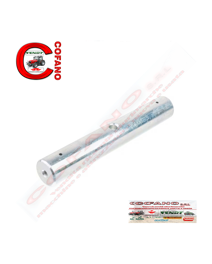 Perno con foro centrale 165x Ø25 mm