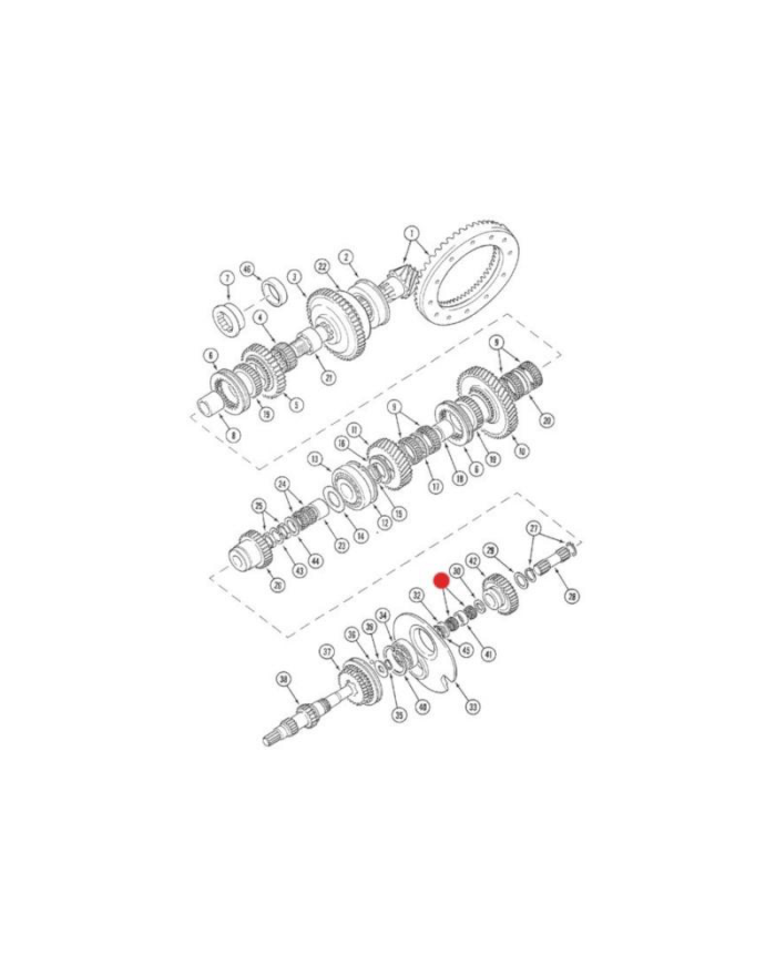 Cuscinetto a rulli 3221313R92 trasmissione Case IH ‎62x35x24 mm