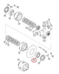 Cuscinetto a rulli 1963855C1 differenziale Case IH ‎85x45x20,75 mm