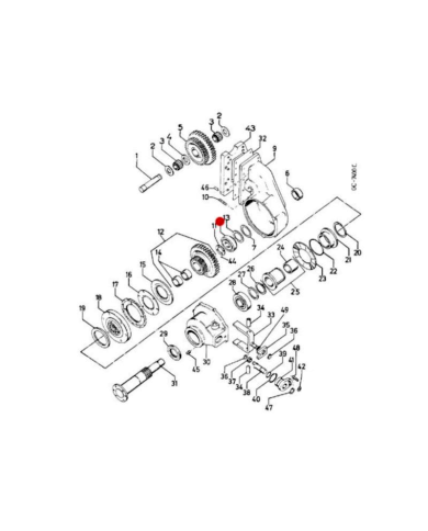 Cuscinetto 1963849C1 differenziale Case IH ‎80x35x33 mm