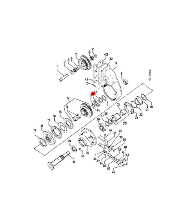 Cuscinetto 1963849C1 differenziale Case IH ‎80x35x33 mm