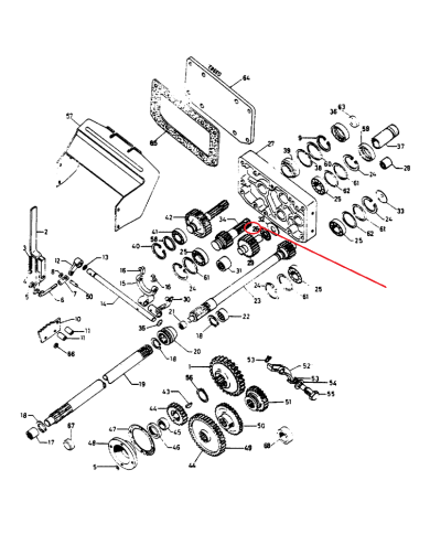 Cuscinetto presa di forza 3142432R91 Case IH ‎58x45x3 mm