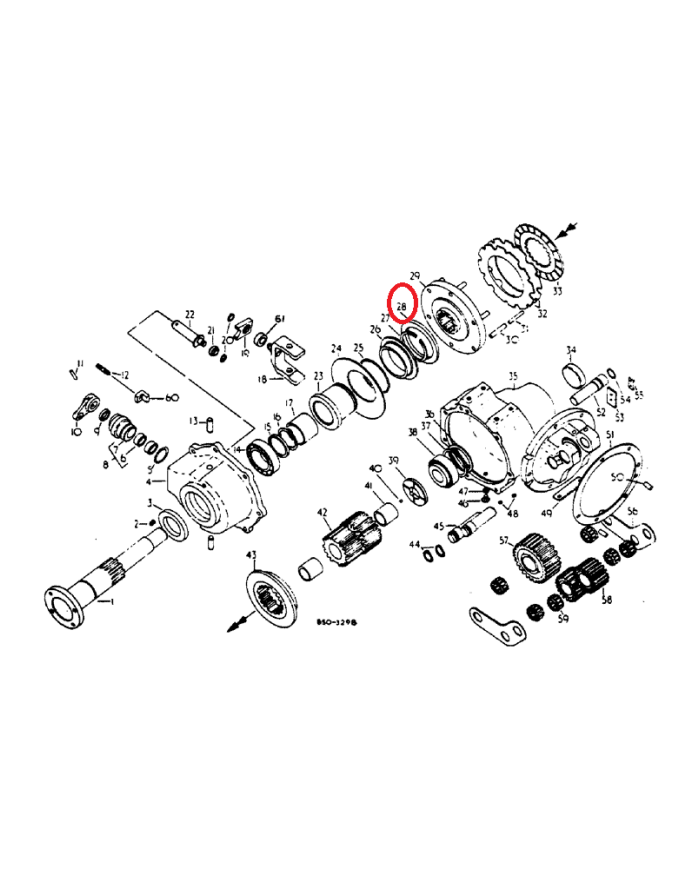 Cuscinetto reggispinta 3216295R91 Case IH ‎120x90x8 mm
