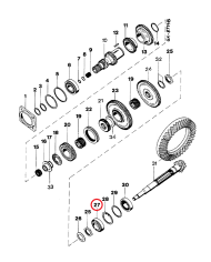 Cuscinetto trasmissione 3148445R91 Case IH ‎90x50x24.75 mm