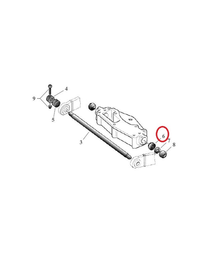 Cuscinetto albero controllo pto 3220157R91 Case IH 28.5x47x30 mm