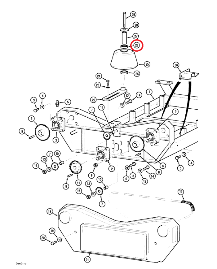 Cuscinetto a sfere 3217763R91 Case IH 29,99x55x13 mm