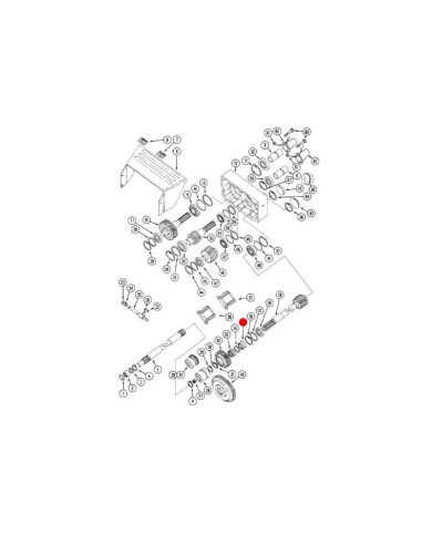 Cuscinetto a rulli 3221286R91 PTO Case IH