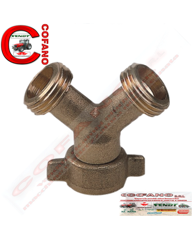 Raccordo a "V" con ghiera da 1/2'' Comet