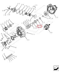 Cuscinetto conico 3140666R91 trasmissione Case IH 90x50x21,75 mm