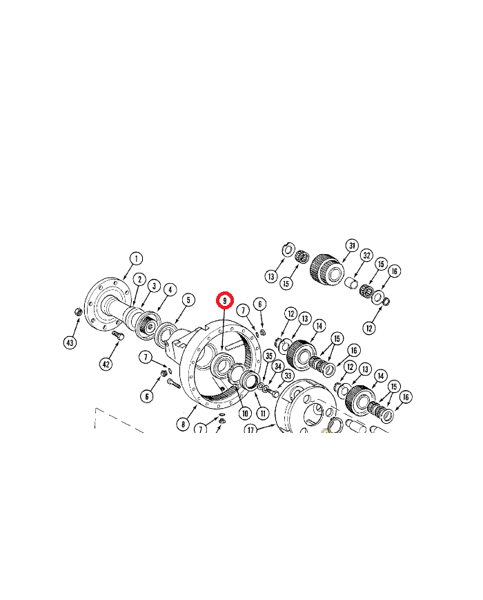 Cuscinetto mozzo assale posteriore 3134990R91 Case IH 150x85x30,5mm