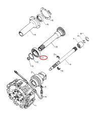 Cuscinetto albero frizione 1411847R91 Case IH 100x70x20 mm