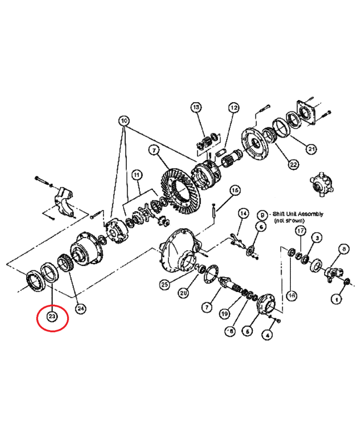 Cuscinetto differenziale 529453R1 Case IH 115x75x25 mm