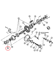 Cuscinetto differenziale 529453R1 Case IH 115x75x25 mm