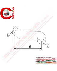 Tubo superiore radiatore Ø 52x52 mm
