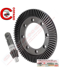 Albero pignone Z10 e Corona Z72 per giroandanatore 9 bracci Comer
