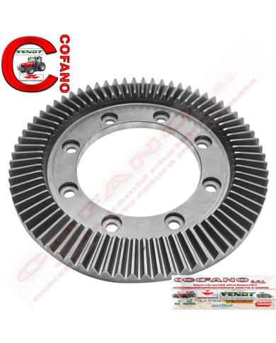 Albero pignone Z10 e Corona Z72 per giroandanatore 9 bracci Comer