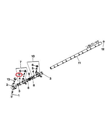 Vite di regolazione bilanciere compatibile con Case IH 3132137R1