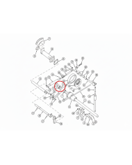 Boccola sollevatore 3145271R1 compatibile con Case IH 25x54x13 mm