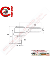 Testina sterzo 35 mm 1/2'' UNF MF 100-200-500