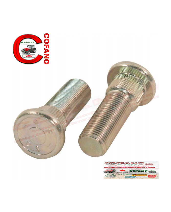 Bullone ruota compatibile con Case IH 3220372R1 8x33x70 mm