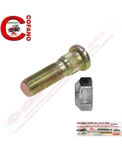 kit vite e dado per ruota 5/8'' L 62 mm kit vite e dado per ruota 5/8'' L 62 mm