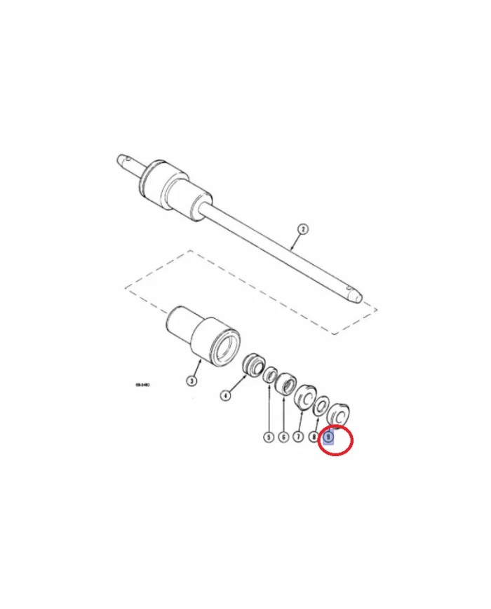Boccola sollevatore idraulico 3223153R1 compatibile con Case IH
