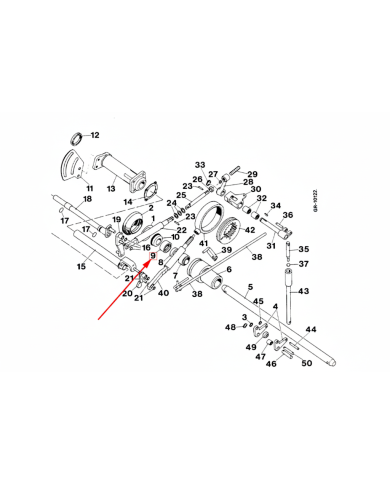 Boccola di collegamento cassa braccio inferiore compatibile con Case IH 3220158R1