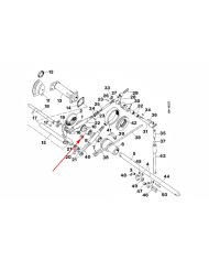 Boccola di collegamento cassa braccio inferiore compatibile con Case IH 3220158R1