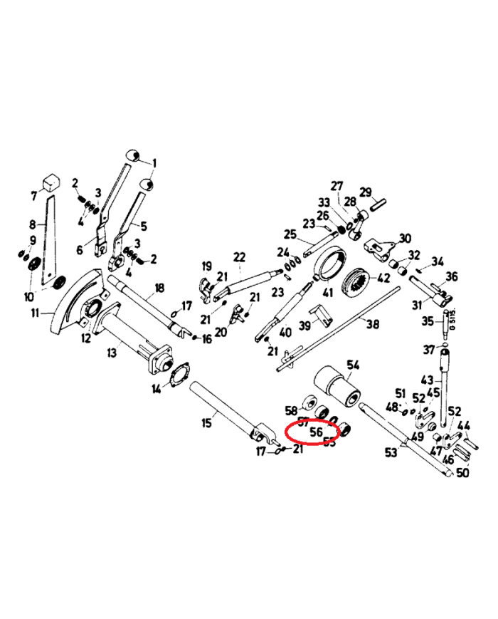 Supporto anello di tenuta albero motore Case IH 8004367R91