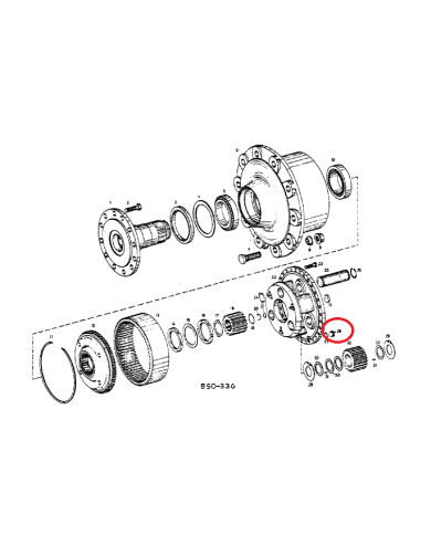 Tappo alloggiamento trasmissione M18 x 1,5 Case IH 934651R1