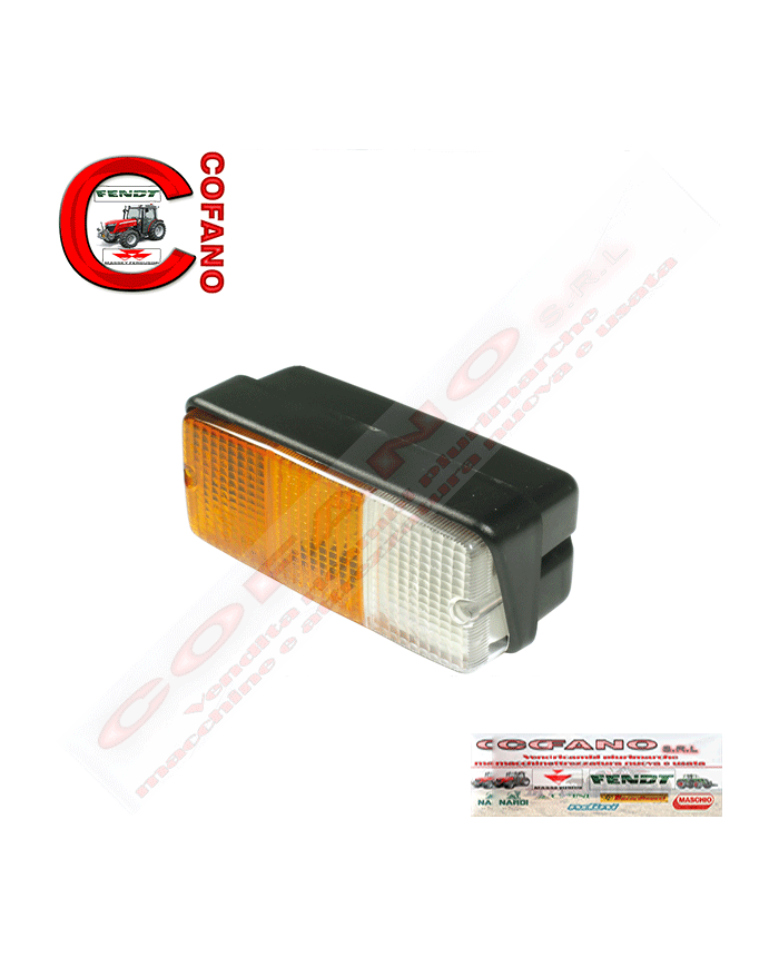 Fanale anteriore 2 luci dx/sx per trattori e rimorchi