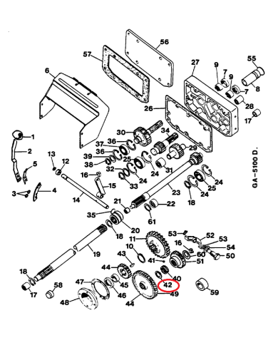 Distanziale presa di forza 3221045R1 Case IH