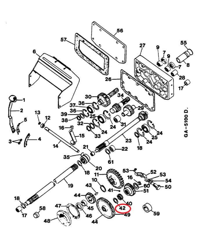 Distanziale presa di forza 3221045R1 Case IH