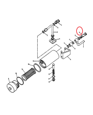 Raccordo filtro olio alta pressione 786958R1 compatibile con Case IH