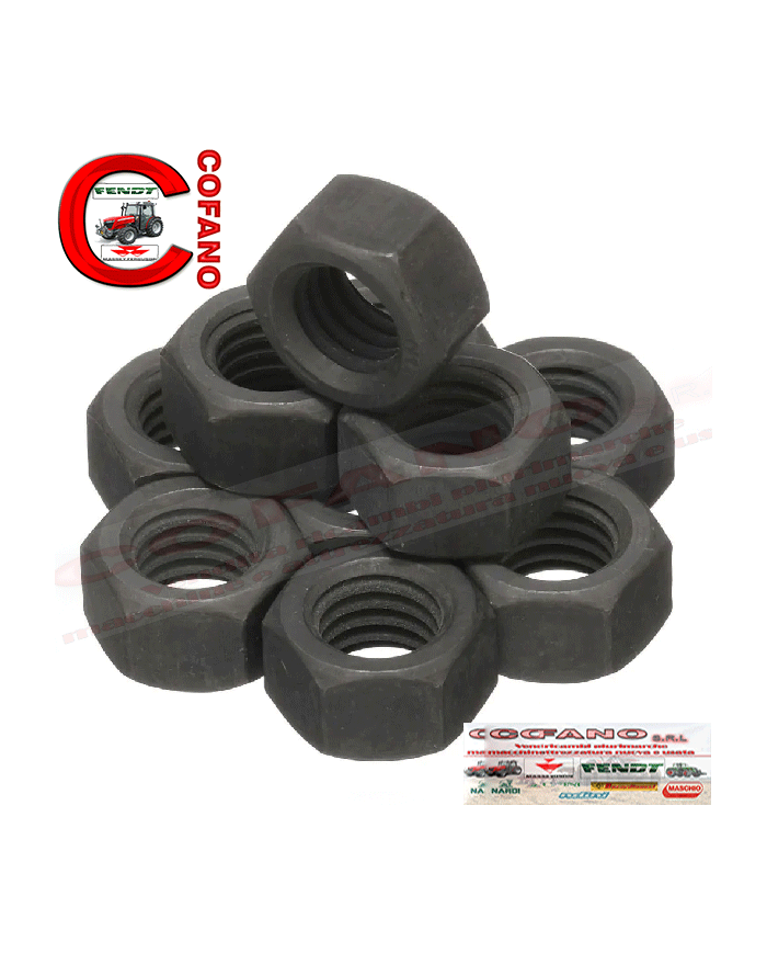 kit 10 pz dadi esagonali 25526R1compatibile con Case IH