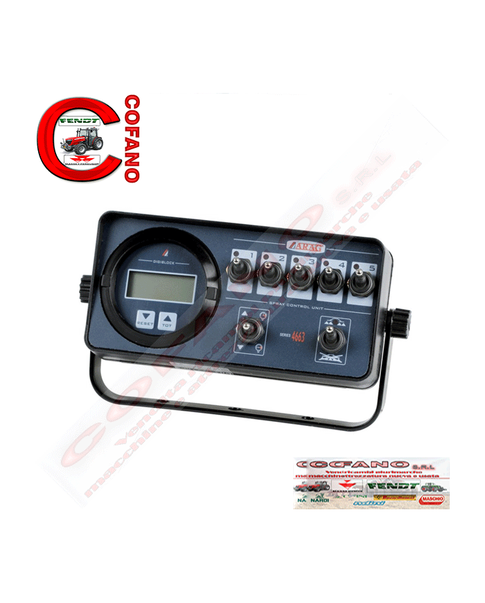 Quadro elettrico con digiblock 0-20 bar ARAG 5 sezioni