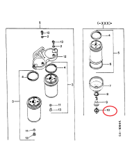 Vite filtro carburante Case IH 3132196R1