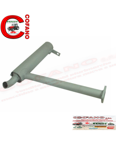 Tubo di scarico a gomito Massey Ferguson serie 35 - 100 adattabile