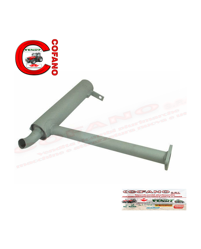 Tubo di scarico a gomito Massey Ferguson serie 35 - 100 adattabile