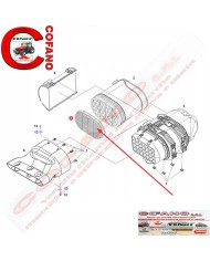 Filtro aria di sicurezza H931202090400 per Fendt-MF-Landini